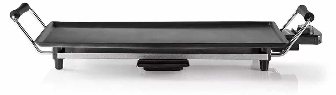 Piastra Teppanyaki, 2000 W, antiaderente, termostato regolabile