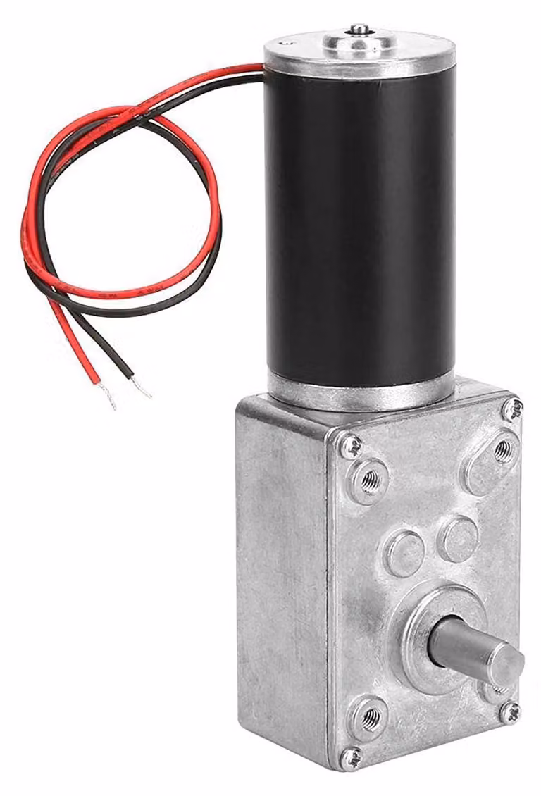 Motore a corrente continua a 12V, 50 giri al minuto, con autobloccante, coppia di 38 kg·cm, albero di 8 mm
