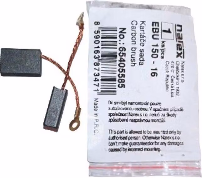 Set di spazzole Narex ND per smerigliatrice angolare EBU 150-16