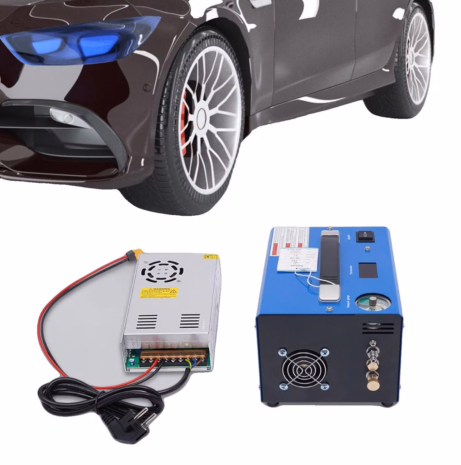 Compressore d'aria PCP, 4500 PSI, potenza 250W, pressione massima 30 MPa, tempo di ricarica 13 minuti, funzione di sicurezza con arresto automatico
