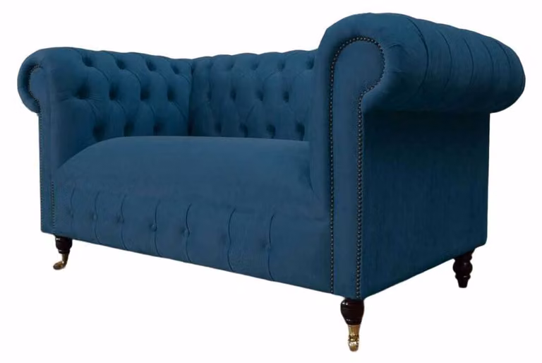 Chesterfield Design Luxus Polster Sofa 3 Sitzer Couch Sitz Textil