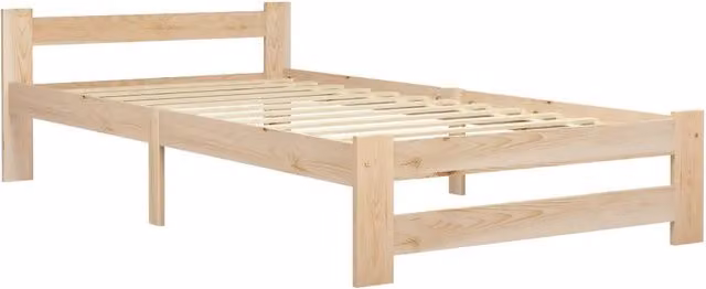 Giroletto senza Materasso-Struttura Letto 100x200 cm in Legno Massello di Pino 123682