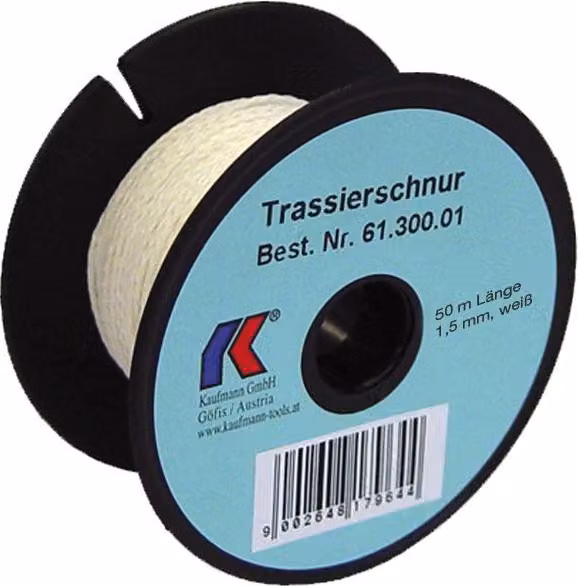 Cavo di linea KAUFMANN bianco, leggermente estensibile, ø 1,5 mm lunghezza 50 m