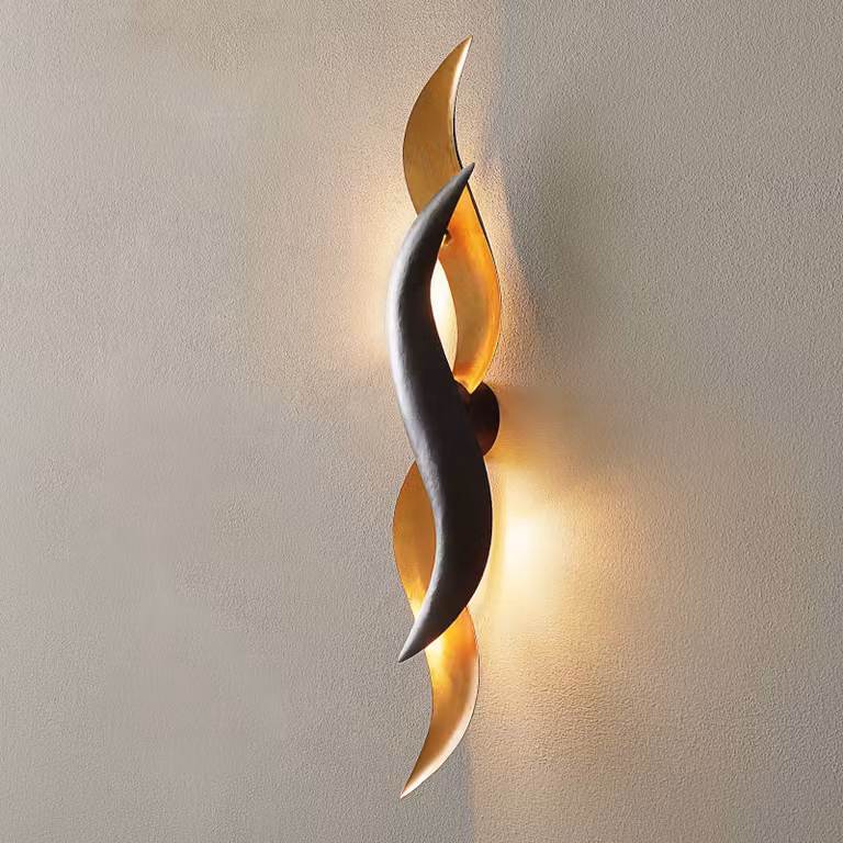 Holländer Applique da parete di design CORALLO, Ottone / Oro, Soggiorno / Sala da pranzo, Metallo, Design, Applique