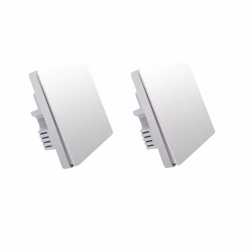 Interruttore a muro intelligente Aqara, controllo wireless delle luci tramite Zigbee, non richiede filo neutro, 2X senza filo neutro - 1 pulsante