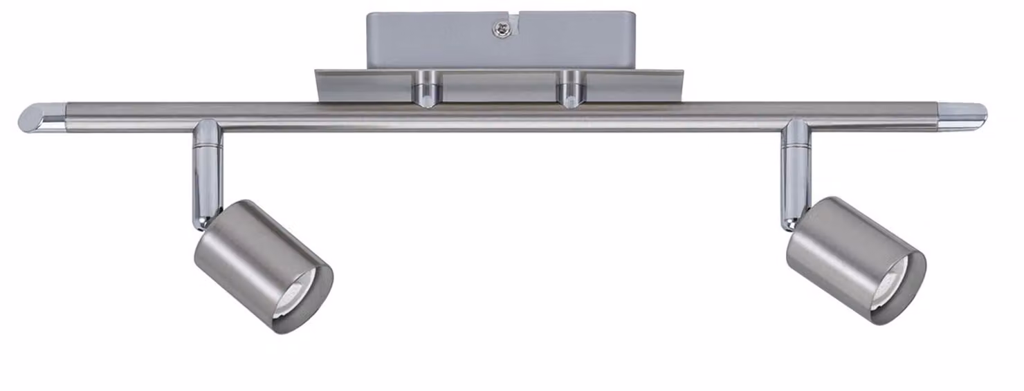 Paulmann Faretto Georgia max 2x10W GU10 Nickel spazzolato 230V Metallo