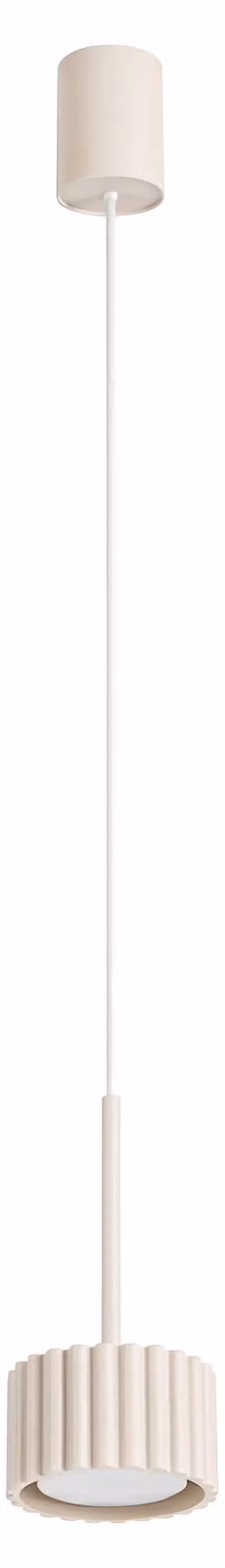 Lampada a sospensione AURA 1 beige Gx53 1xGx53 10W alluminio 125x10x10 cm Sollux Lighting