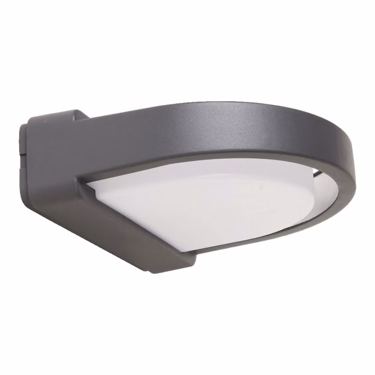 Lampada a parete ORIGO 1xE27/20W, IP54, grigio/opal L L: 270, H: 83, dimmerabile