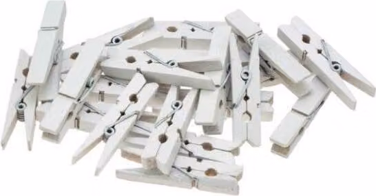 Fibbie bianche 2,5 cm 20 pezzi