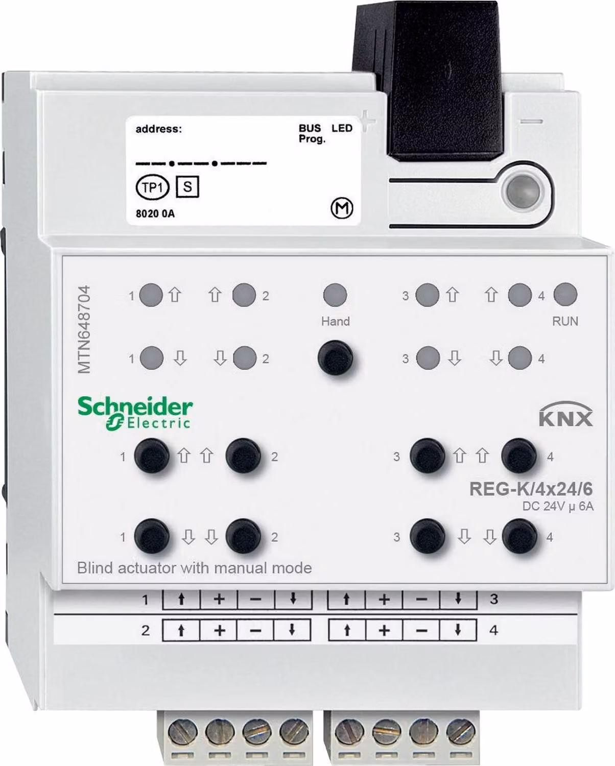 SCHNEIDER ELECTRIC Attuatore cieco REG-K/4x24/6