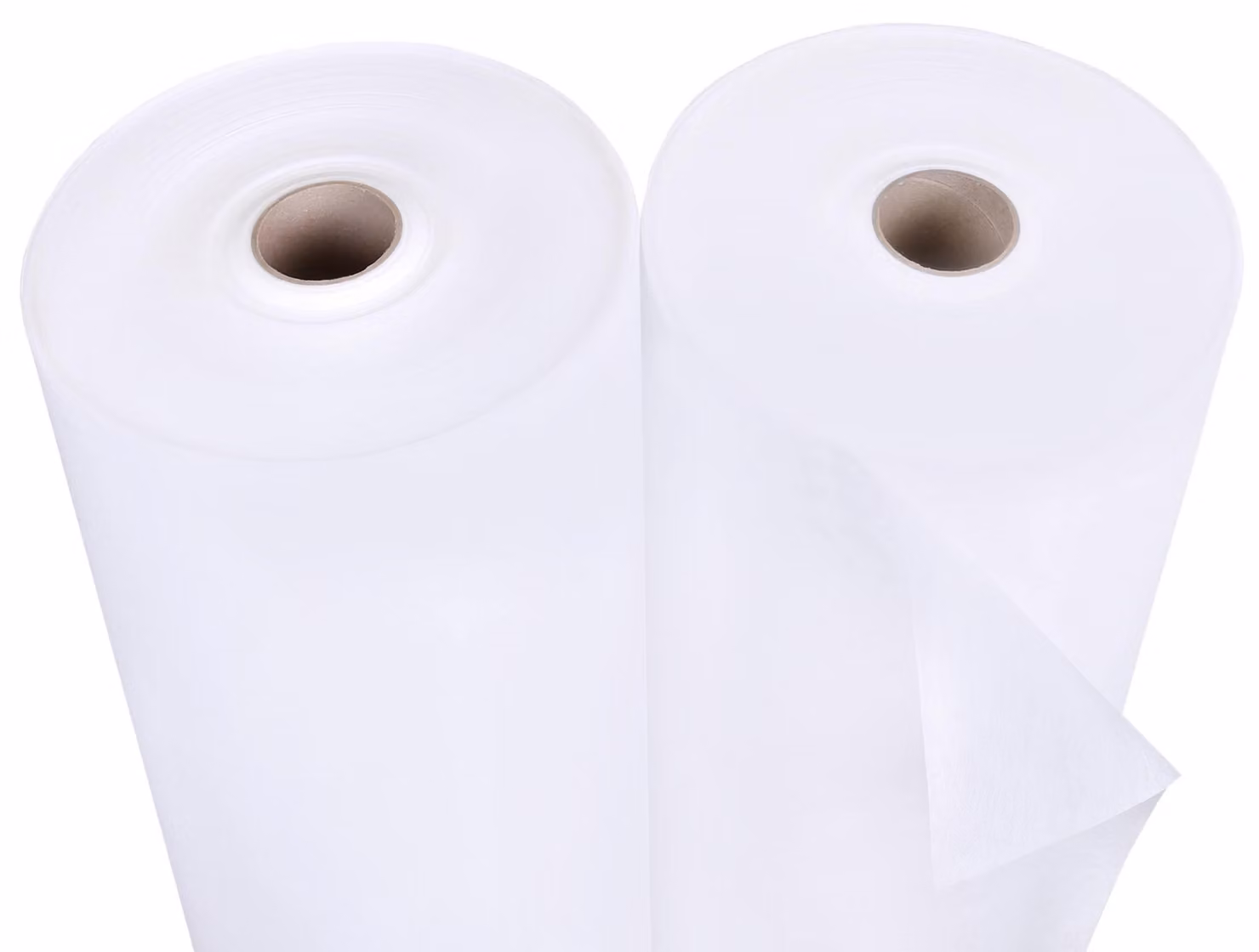 Tessuto agroindustriale bianco, 1,60 m di larghezza, 50 g/m², con protezione UV, rotolo da 70 metri