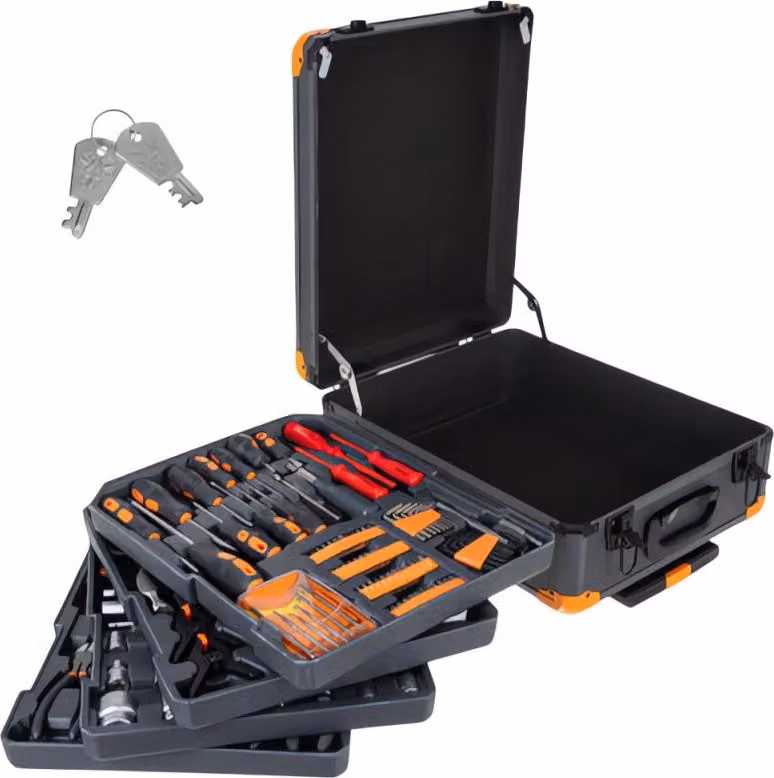 Bigstren 26510 Set di utensili professionali in valigetta 1000 pezzi, XXL
