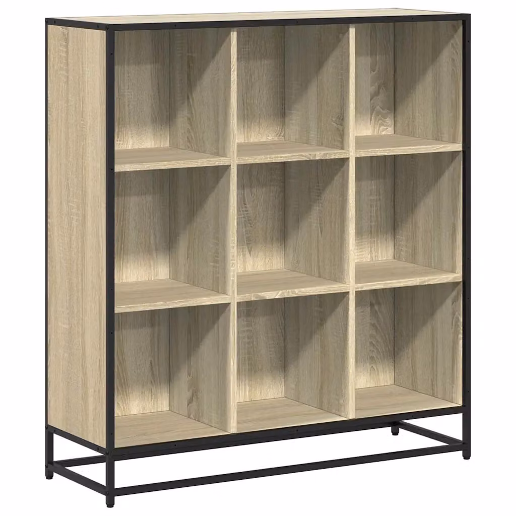 Libreria-Scaffale Design Mania in Stile Industrial con Legno e Metallo, Marrone, L 97,5 cm x P 33 cm x H 107,5 cm – 2
