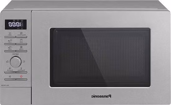 Magnetron e griglia con piatto rotante 20 litri acciaio inossidabile 800 W griglia 1000 W 9 programmi automatici argento - 20 litri - piatto rotante elettrico