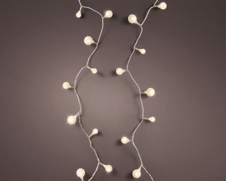 Fata ghiacciata - 11 metri - 259 luci LED - bianco caldo - funzione lampeggiante