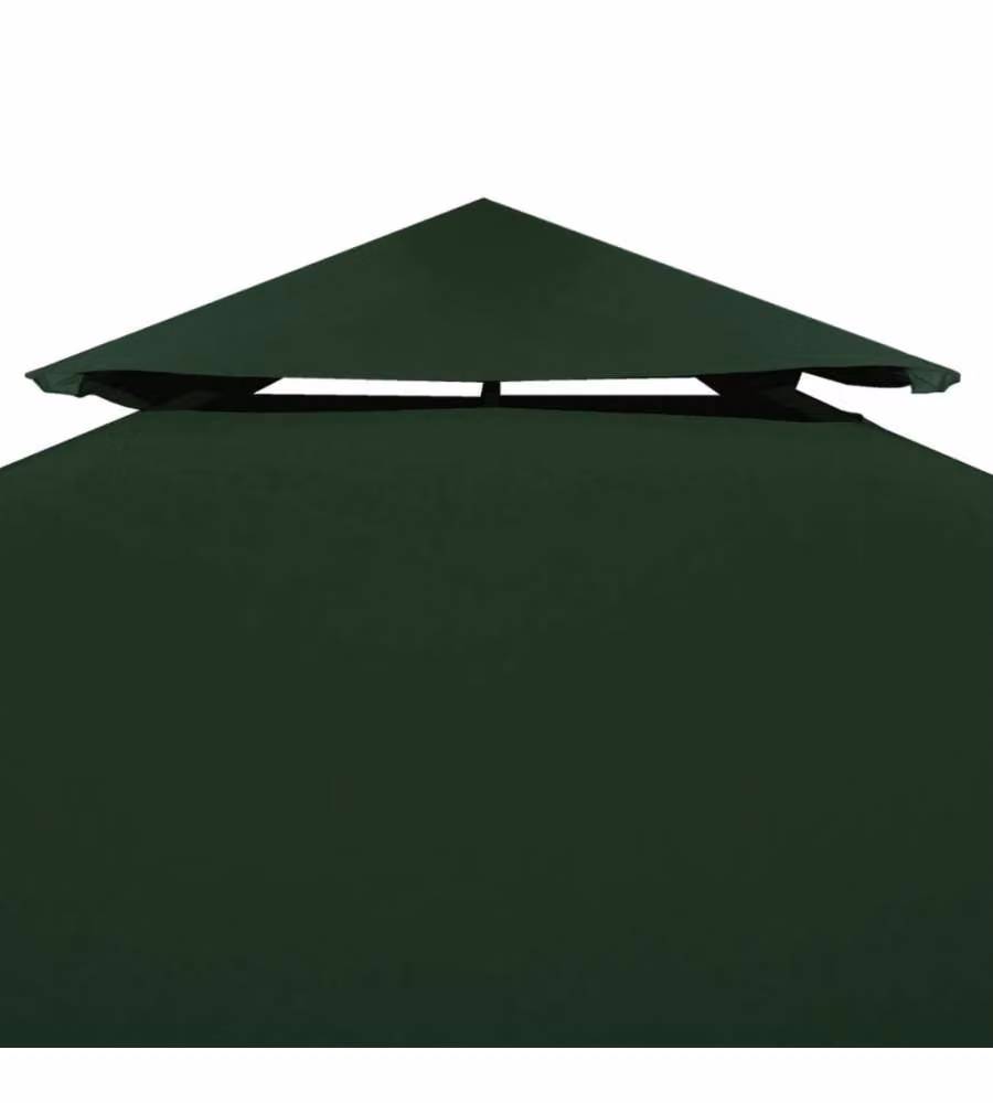 Telo di Ricambio per Gazebo 310g/mq Verde 3x3m