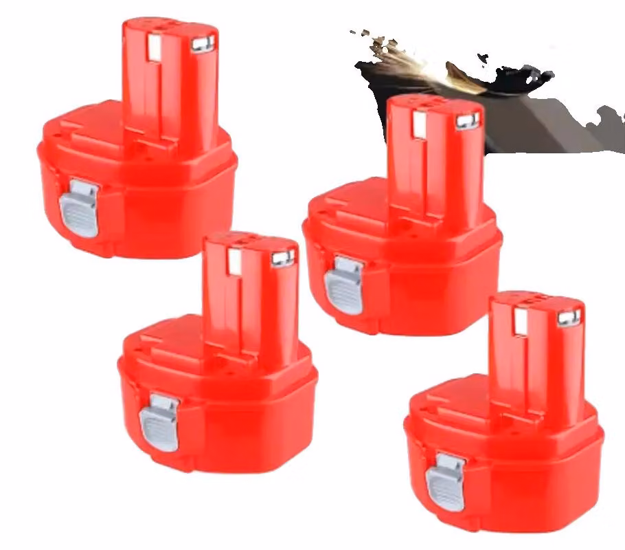 Batterie di ricambio, utensili elettrici da 14,4V, capacità di 6800mAh, PA14 12.8AH - confezione da 4 pezzi