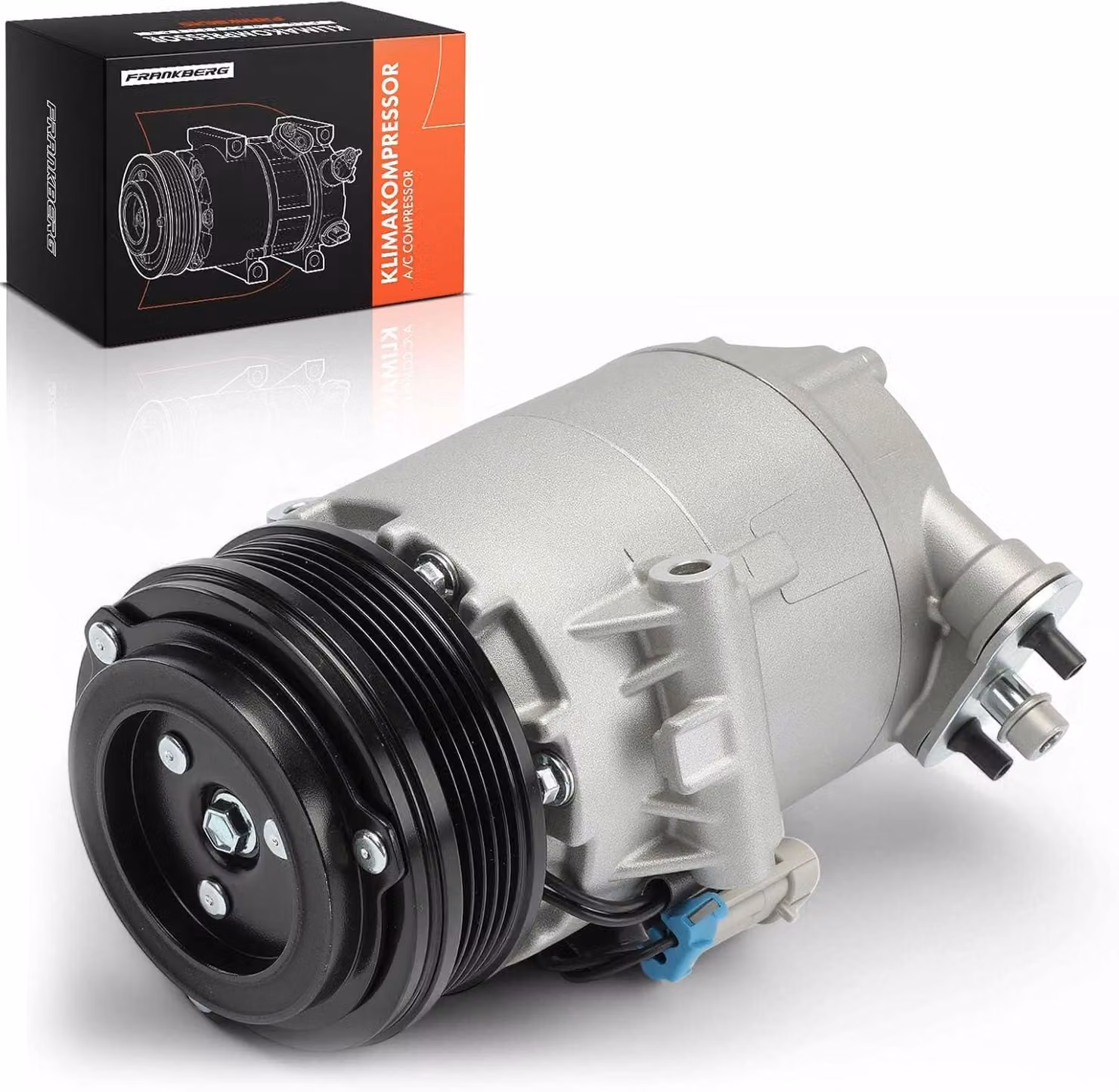 Compressore per climatizzatore con accoppiamento magnetico, ricambio per sistemi di climatizzazione automobilistici
