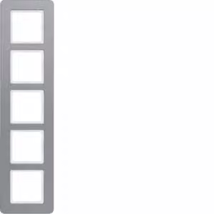 Berker 10156074, Alluminio, Alluminio, Senza viti, Berker, Q.7, IP20