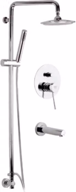 Set doccia con colonna doccia deluxe - serie minimal