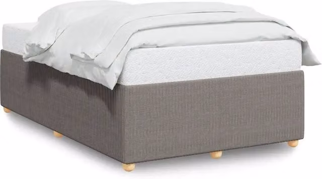 Letto matrimoniale | Letto per adulti | Giroletto senza Materasso Tortora 120x200 cm Tessuto
