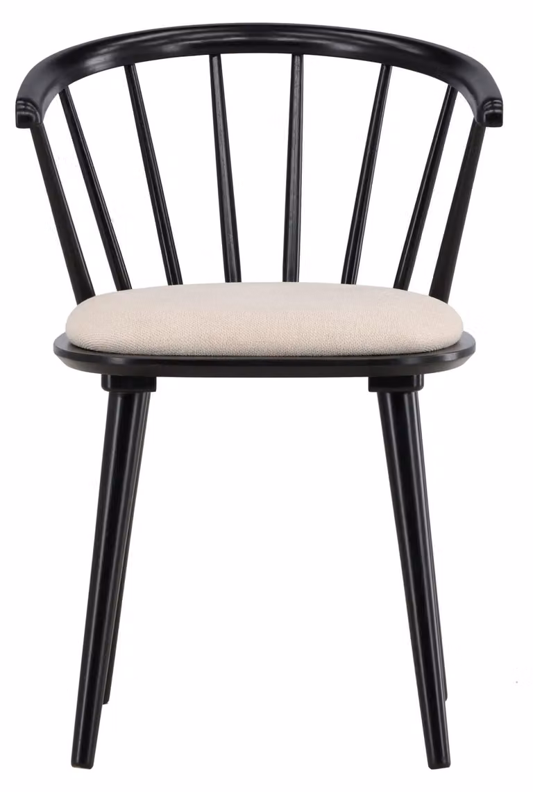Sedia da pranzo Bobby, colore beige, della collezione Venture Home