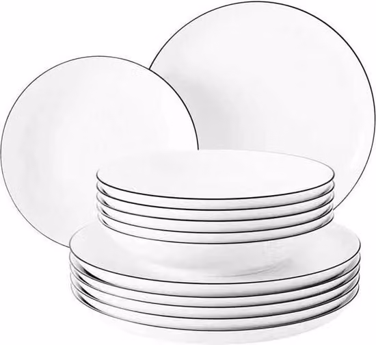 Servizi da tavola in legno - set da 5 persone - set da dessert - piatti, ciotole, tazze - materiale naturale - alta qualità premium