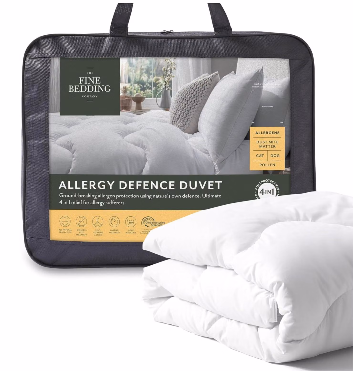Coperta trapuntata Allergy Defence, 4,5 TOG, matrimoniale, 225x220 cm