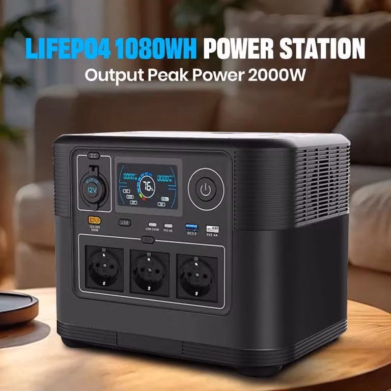 Centralina portatile - Generatore mobile - Fonte di energia - Alimentazione elettrica - Gruppo di emergenza - Potenza: 1200W