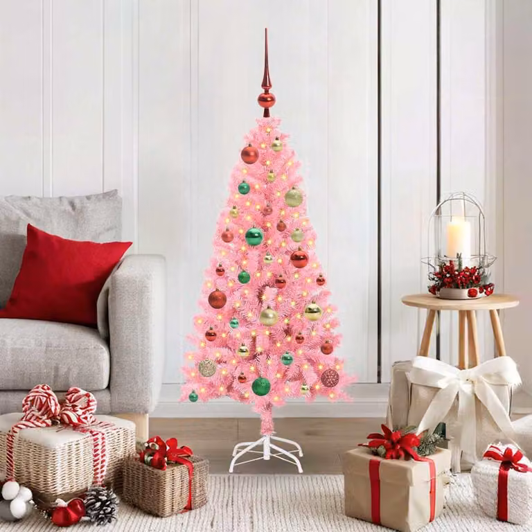Maison Exclusive - Albero di Natale rosa, 120 cm, in PVC