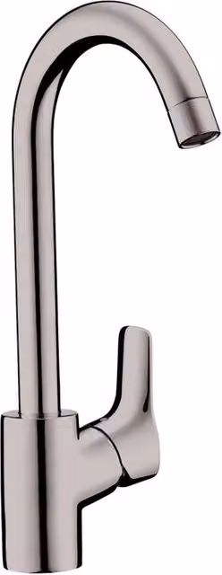 Rubinetto da cucina fisso a collo di cigno MySport L HANSGROHE argento cromato opaco