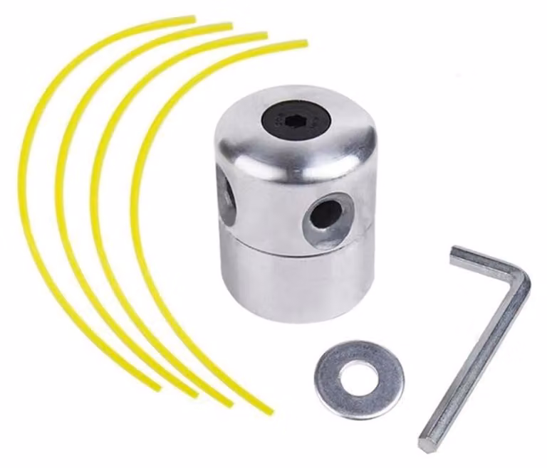 Testina universale per decespugliatore con 4 fili in alluminio