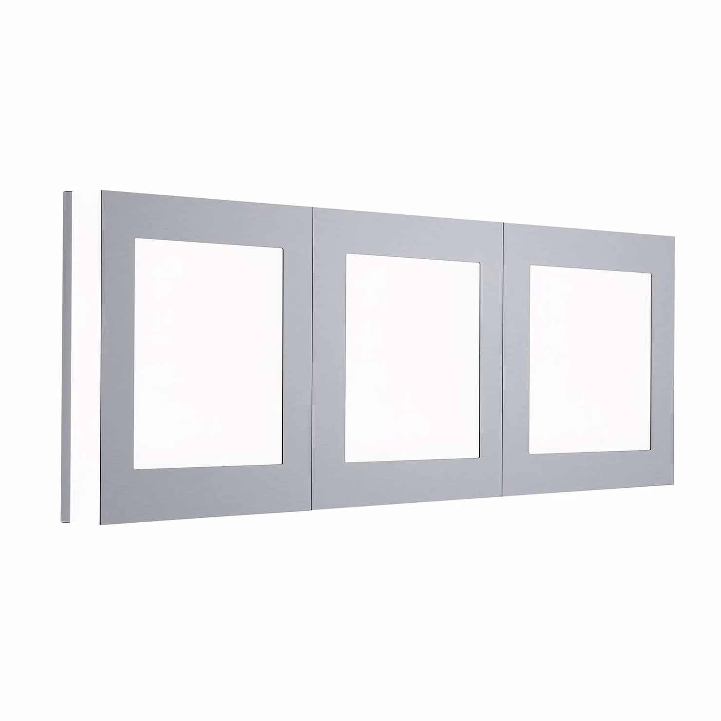 HELL Applique da parete a LED Quadro, dimmerabile, Alluminio / Grigio / Zincato, Soggiorno / Sala da pranzo, Metallo, Moderno, Applique a LED