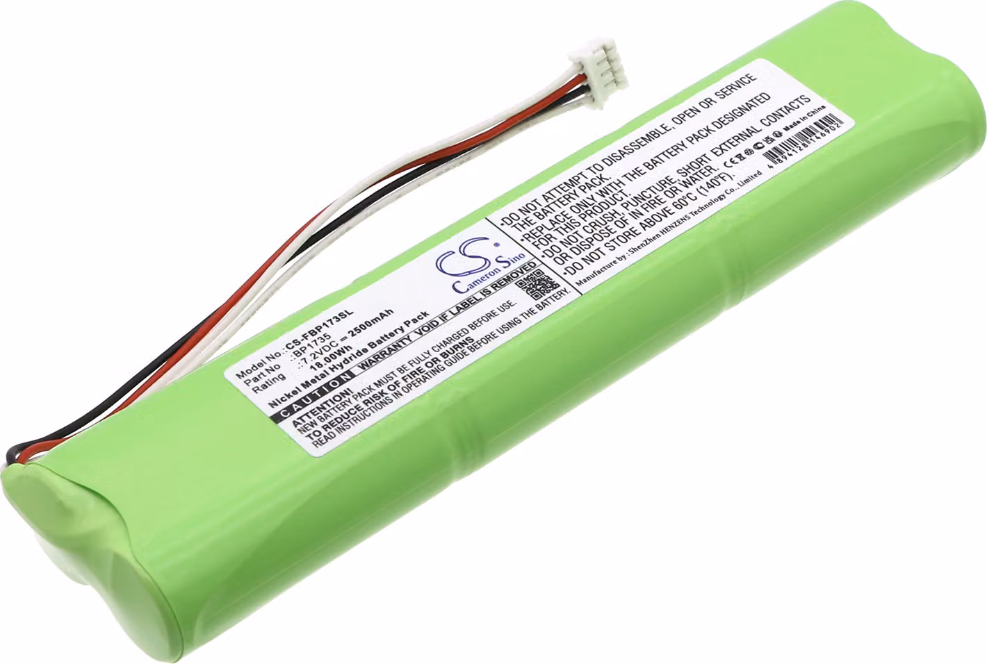 TECHTEK Batteria compatibile con [Fluke] Biomedical Varta, multimeter P-1505 sostituisce BP1735