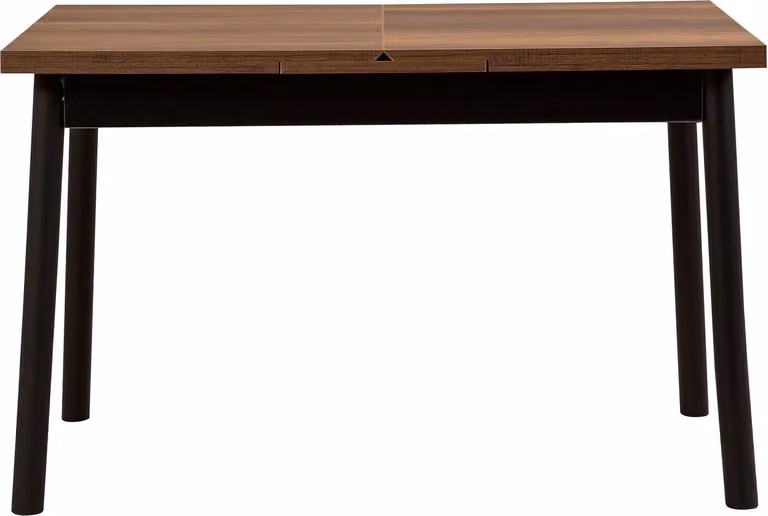 Skye Decor, Oliver Open - Barok Black, tavolo da pranzo allungabile, 100% pannelli di particelle rivestiti in melamina, nero, 120 x 75 x 77 cm