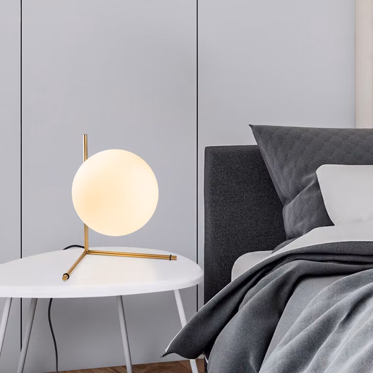 Opviq, Luminar - 14171, Lampada da tavolo, oro, CORPO IN METALLO, 28 x 40 x 36 cm