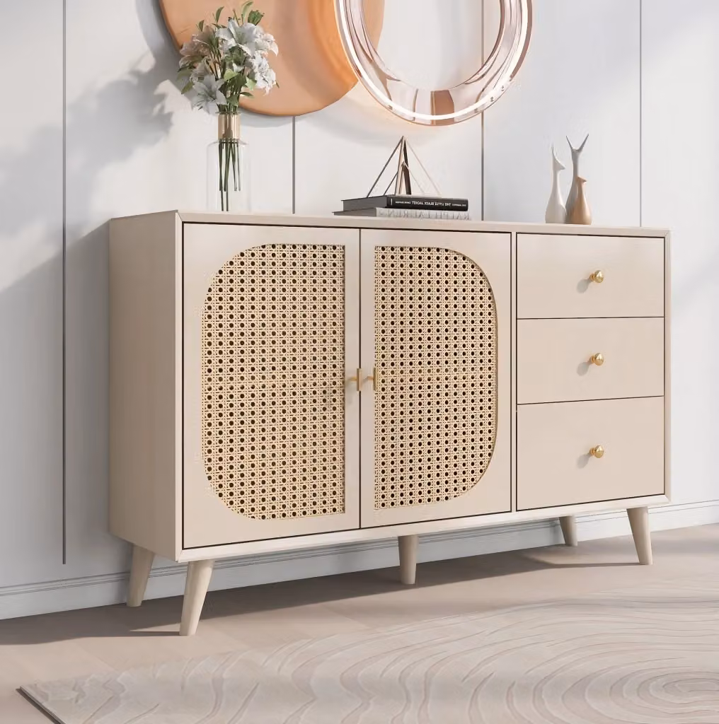 Credenza sideboard MODFU bianca in MDF con finitura opaca L 120 cm, H 82,5 cm, P 40 cm – 2