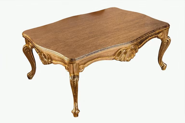 Luxus Couchtisch Tisch 136x90 Barock Rokoko Tische Rechteckig Dekoration