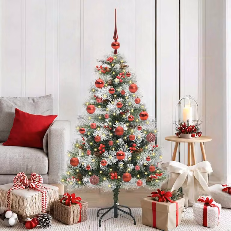 Maison Exclusive - Albero di Natale artificiale, verde e bianco, 150 cm