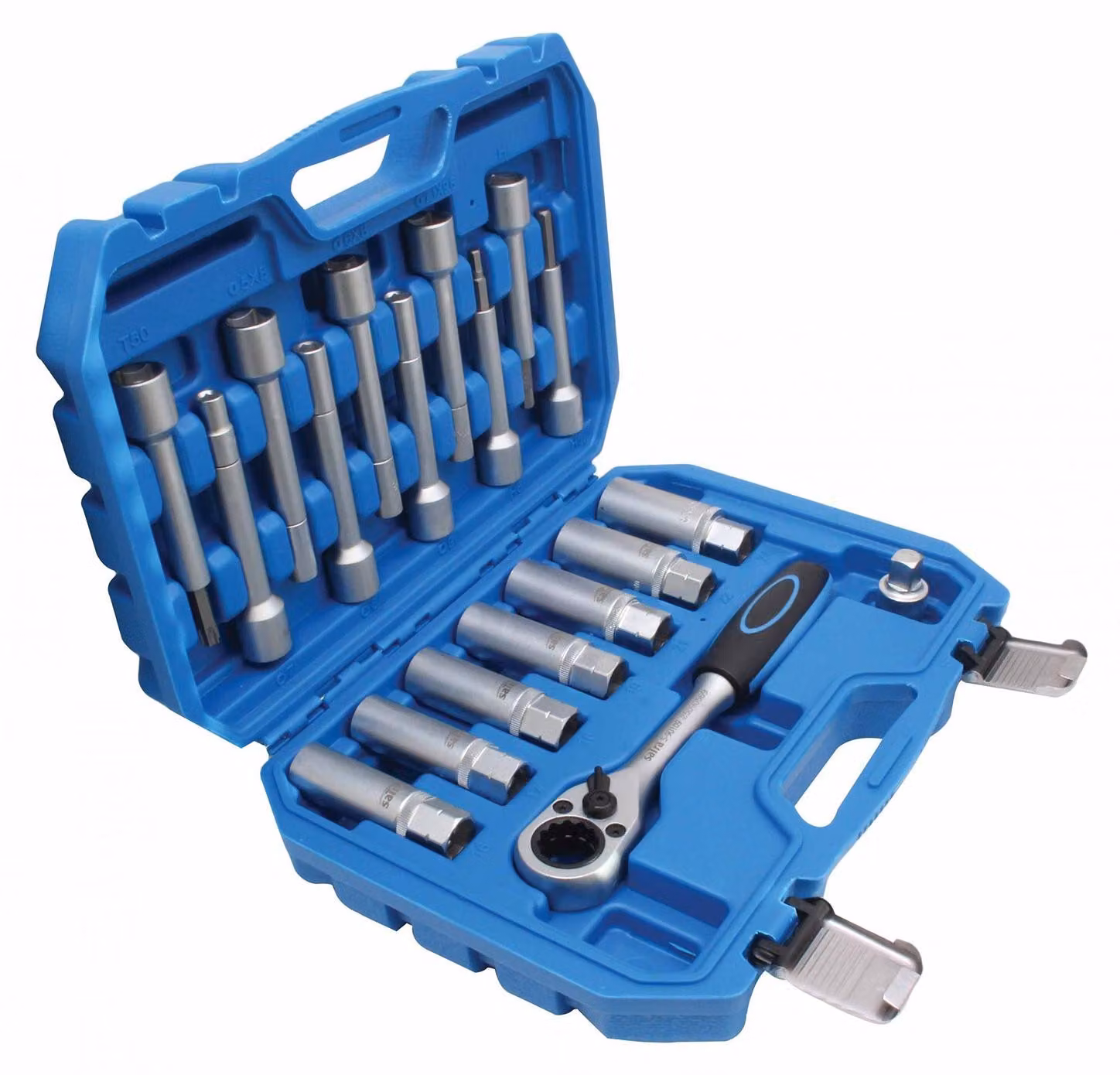 Set-kit di attrezzi per lo smontaggio degli ammortizzatori, 18 pezzi, a cricchetto, speciali per la riparazione del telaio auto