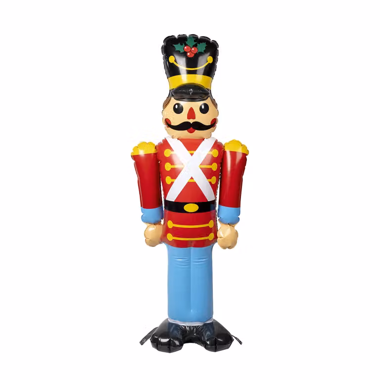 Schiaccianoci Gonfiabile Natalizio Vestiamo Casa Gran Natale Multicolore Altezza: 108 cm