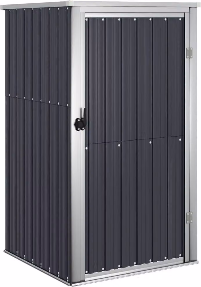 Capanno per Attrezzi Antracite 88x89x161 cm Acciaio Zincato