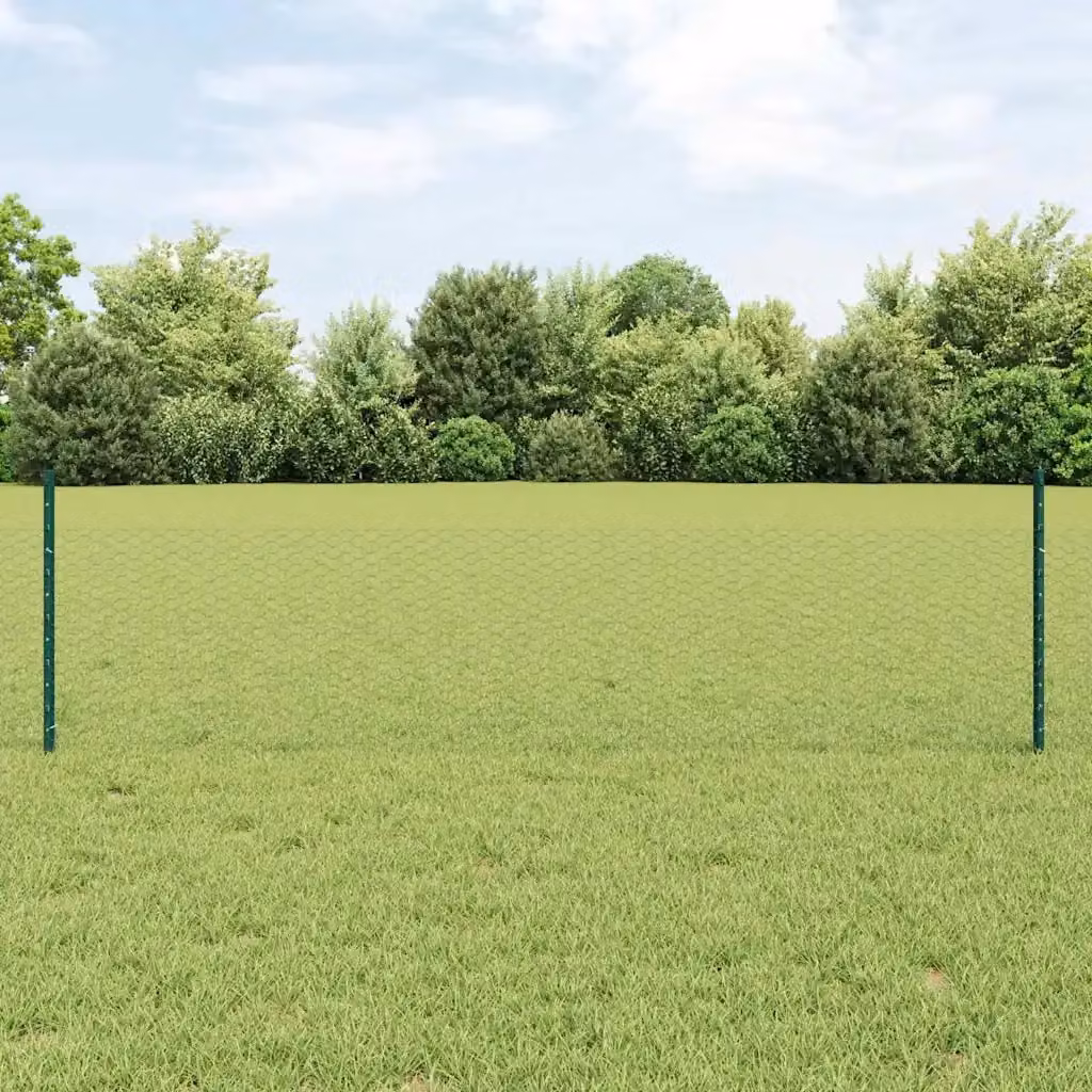 Recinzione da Giardino DESIGN IN in Acciaio e PVC Verde con Rivestimento a Polvere – 2