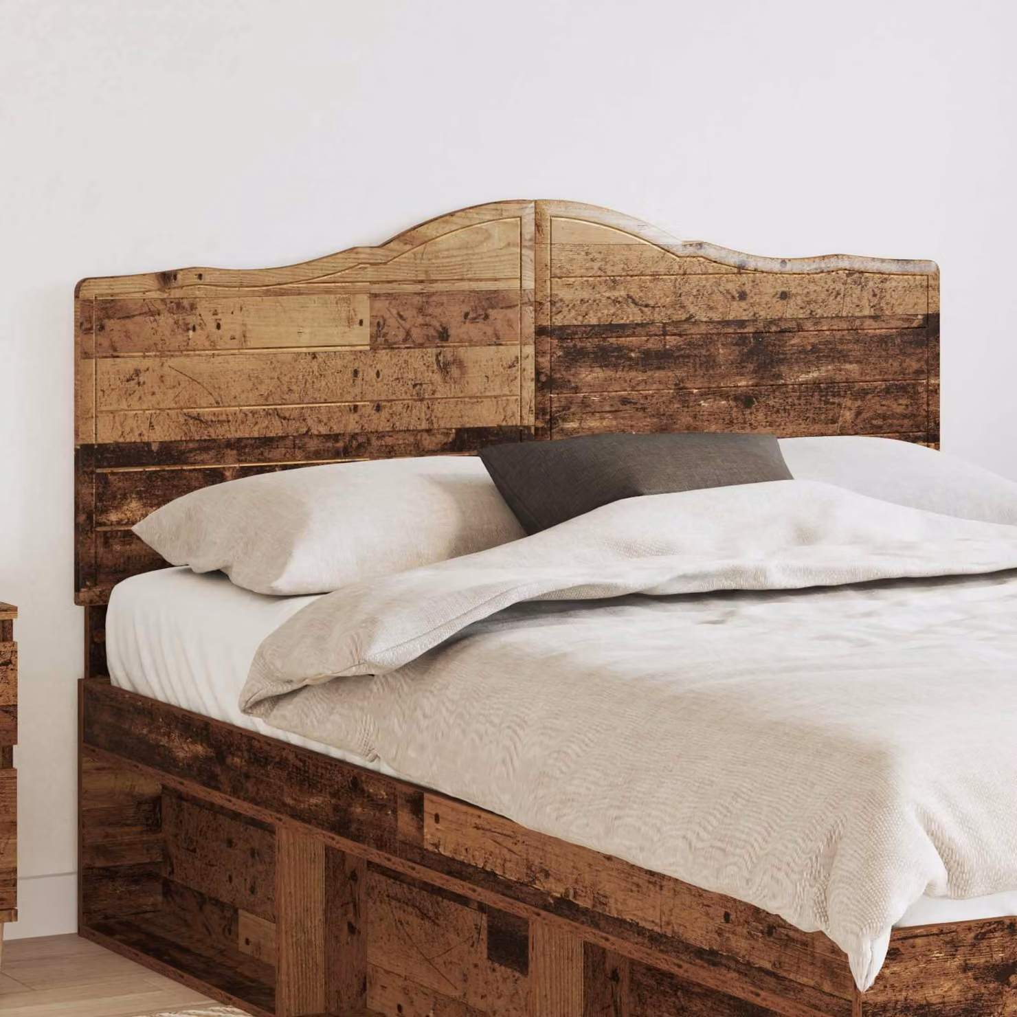 Testiera per letto moderna vidaXL in legno ingegnerizzato color marrone