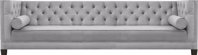 Viersitzer Sofa Couch Wohnzimmer Textil Polstermöbel Luxus Chesterfield