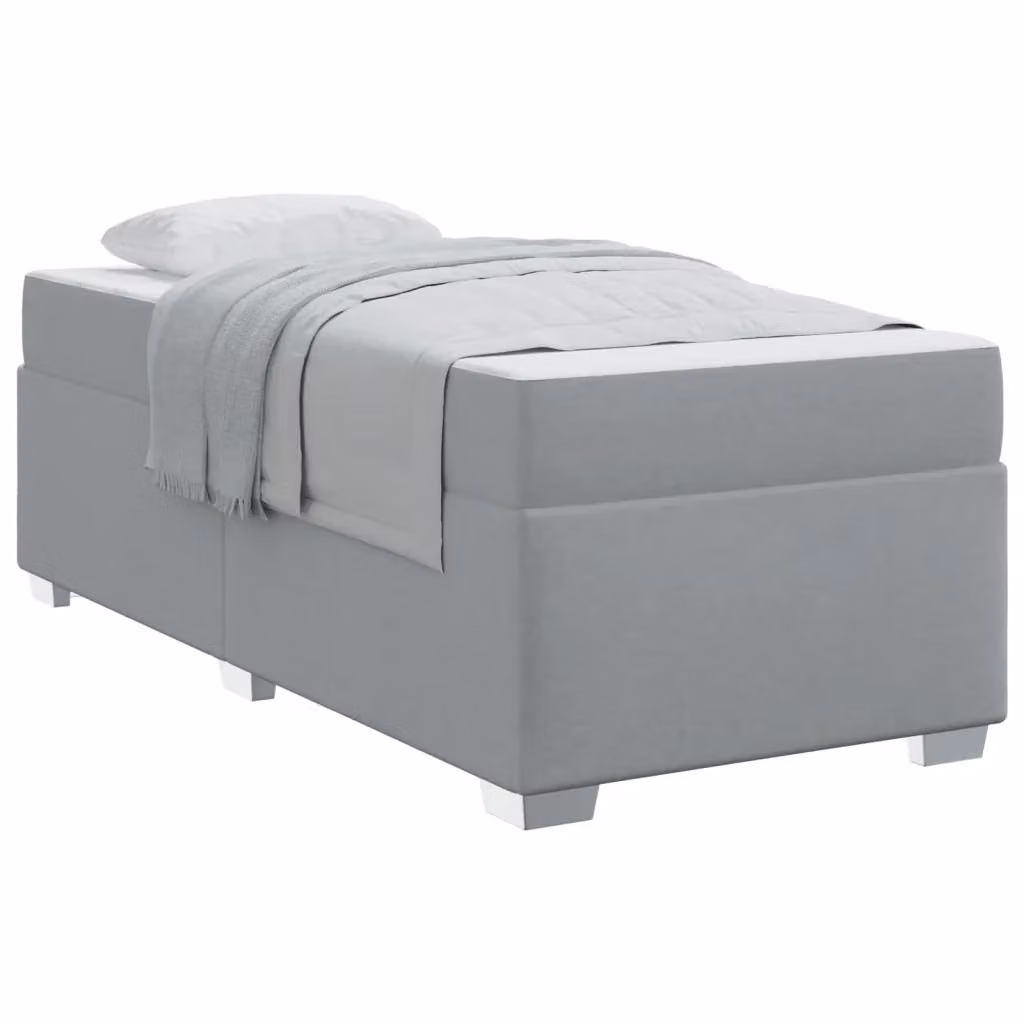 Struttura del letto moderna vidaXL in tessuto grigio, L 100 x P 200 cm – 2