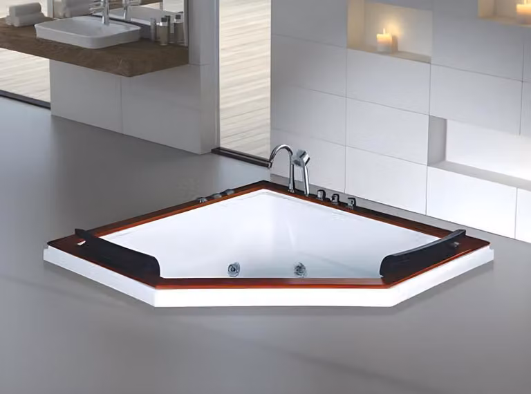 Hydromassagewanne Whirlpool Blubberbad Spa-Bad Whirlwanne 180x180 cm
