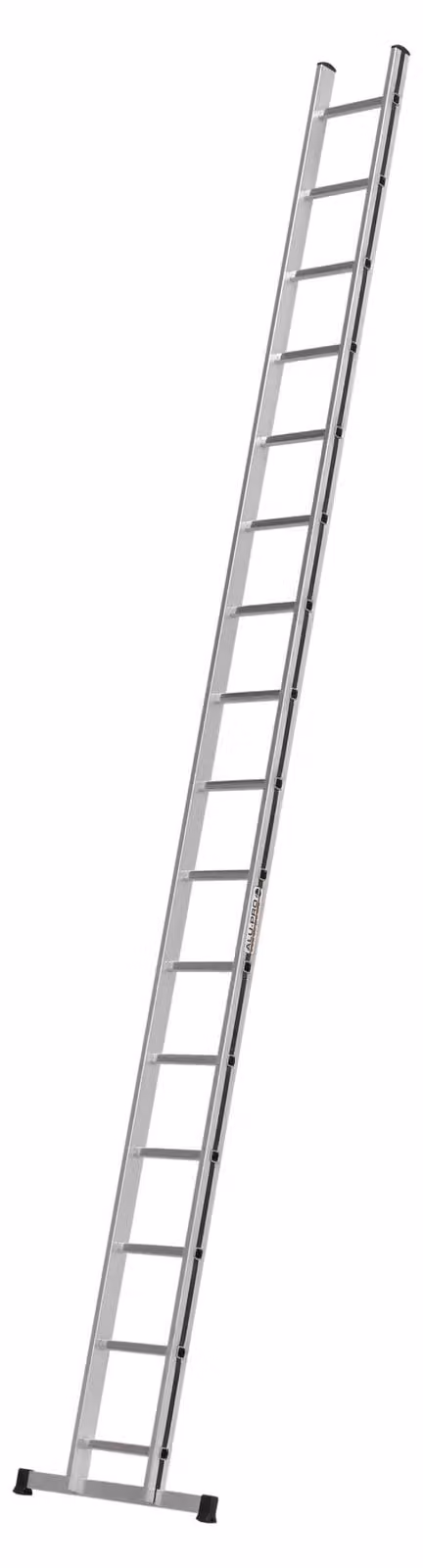 Scala a pioli Hymer Alu Pro, 16 pioli, lunghezza 4,53 m, altezza massima raggiungibile 5,43 m, peso 7,7 kg