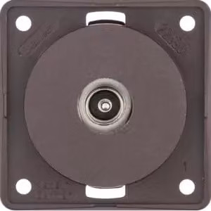 Berker 945112511 Scatola di derivazione per antenna TV, marrone opaco, inserti Integro