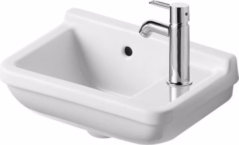 Duravit Lave-mains Starck 3 40cm, trou pour robinet à droite, 0751400000, 0751400000